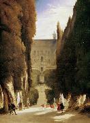 Karl Blechen The Gardens of the Villa d'Este (mk09) Germany oil painting reproduction